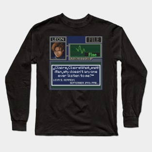 Resident Evil Pixel Art Long Sleeve T-Shirt